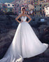 Delicate 2018 Tulle Ruffles Wedding Dresses with Crystals Modest Sweetheart Bridal Wedding Gowns Beaded
